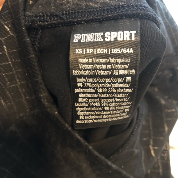 PINK black leggings - Picture 3 of 3